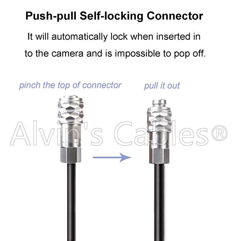 Alvin's Cables BMPCC 4K 6K to D Tap Power Cable for Blackmagic Pocket Cinema Camera 4K| 6K| pro Weipu 2 Pin Female to P Tap Coiled Cable - Image 5